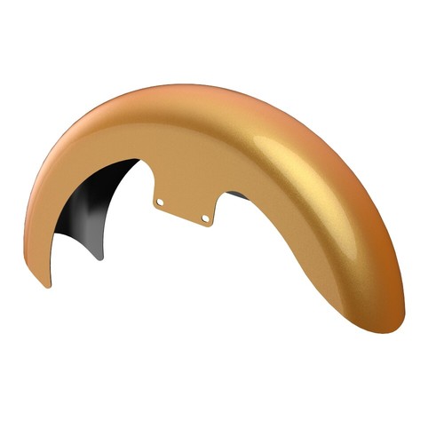 HARD CANDY GOLD FLAKE Fits 09+ Harley 19" Reveal Wrapper Hugger Front Fender - Picture 2 of 9