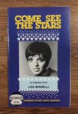 Liza Minnelli Program, Garden State Arts Center, NJ - 1981 performance