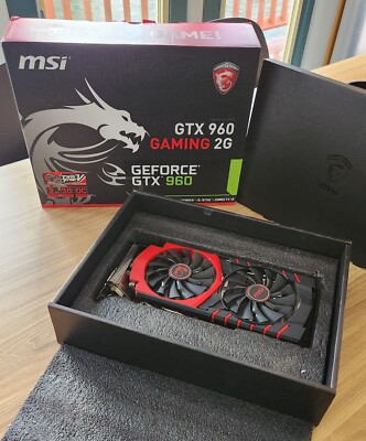 MSI NVIDIA GeForce GTX 960 Gaming 2G GDDR5 Graphics Card w/ 6 To 8pin Adapter