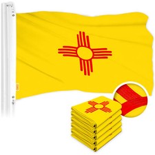 NEW G128 New Mexico Flag 5-Pack 2.5x4 FT State Embroidered 300D Polyester