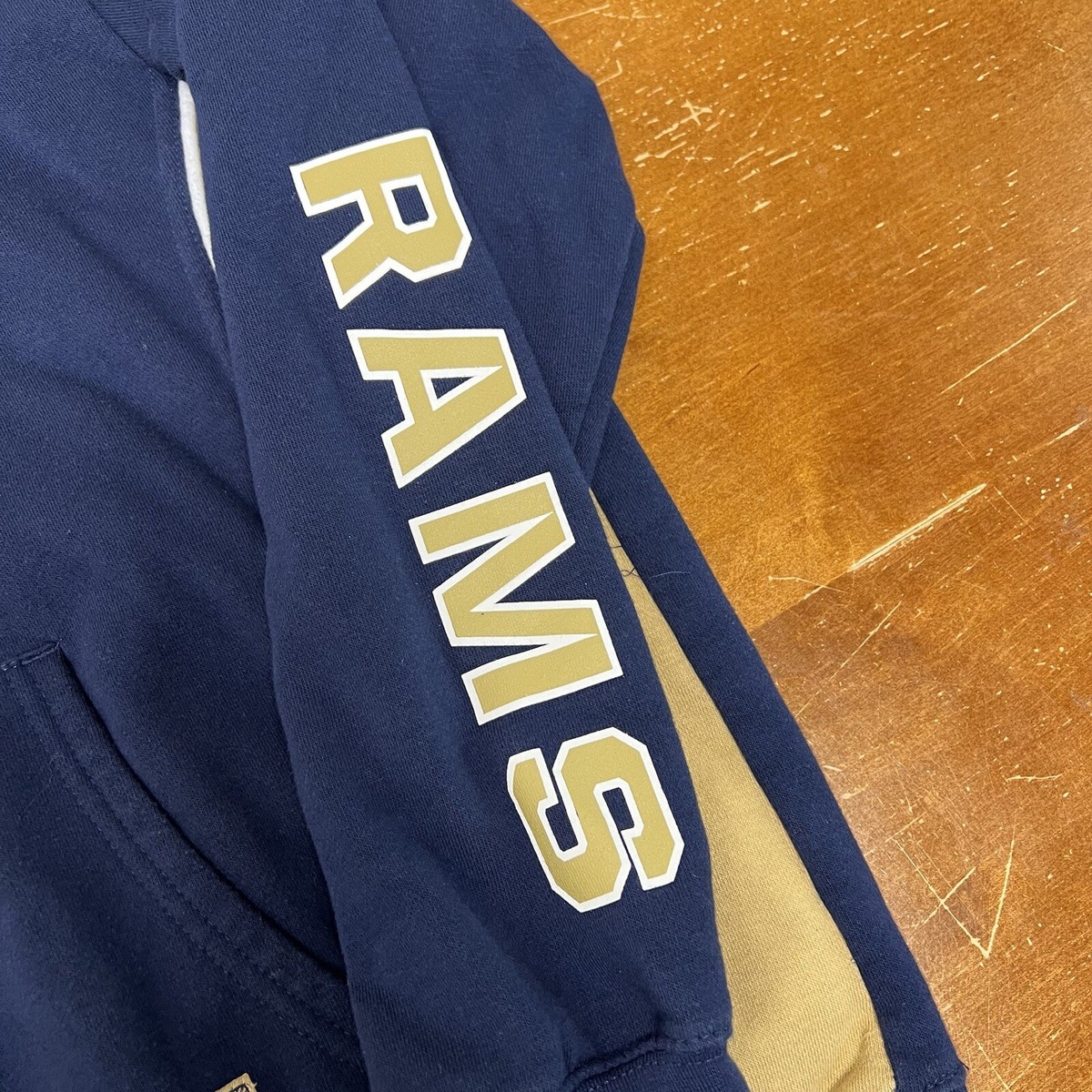 Los Angeles Rams Hoodie Mens Large Blue Long Sleeve Pullover NFL