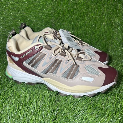 New Adidas Men s Sz 12 HYPERTURF ADVENTURE Shoes HQ6605  Sand Strata Shadow Red 