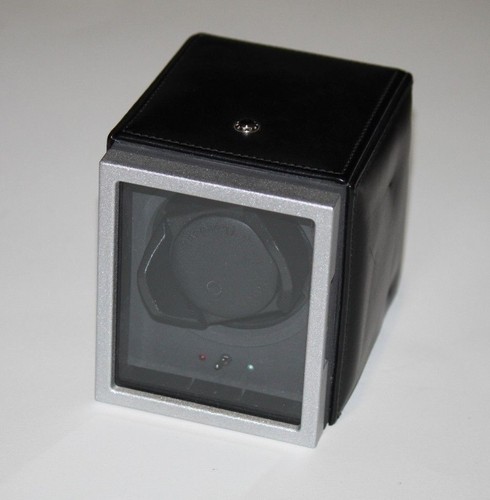 underwood roto box acorn watch winder black leather