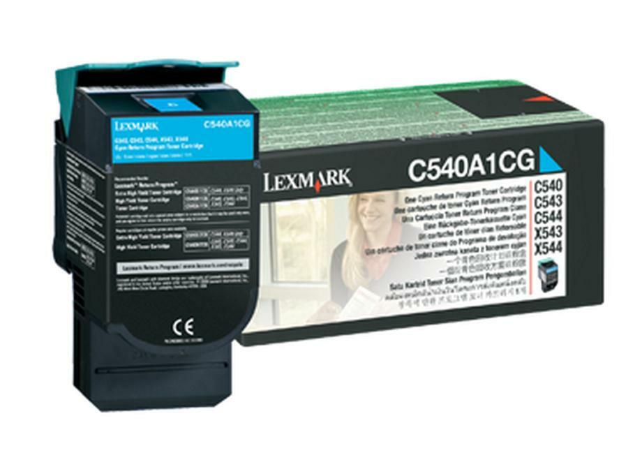 GENUINE LEXMARK C540A1CG Cyan Laser Toner Cartridge C540/C543 A-