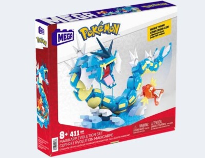 Mattel Pokémon Magikarp Evolution Set Bauset MEGA BLOCKS Klemmsteine Bausteine