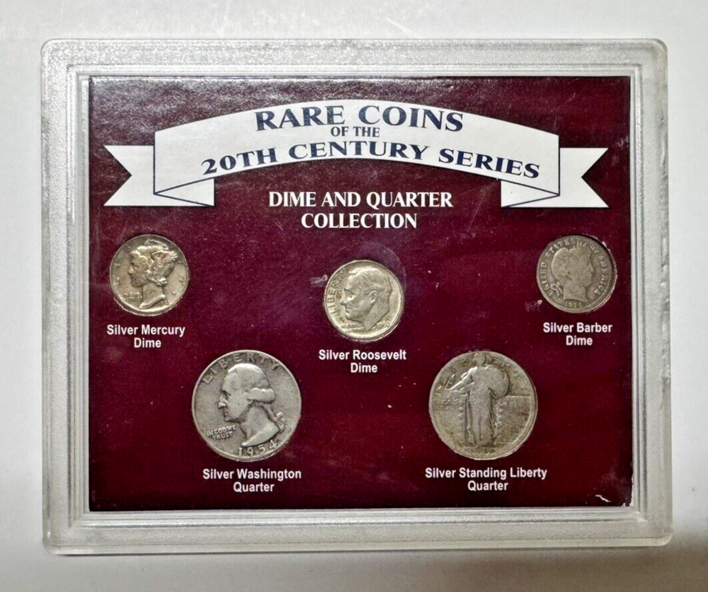 Rare Coins of the 20th Century Dime & Quarter Collection-GREAT COINS with SILVER