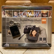 New Digital Photo Album Keychain 8MB 1.4” Hi-Res LCD Rechargeable USB Included