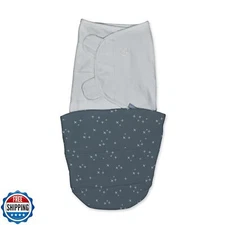 Ingenuity by SwaddleMe All Season Baby Swaddle, 2 Quick Flip Layers to Change