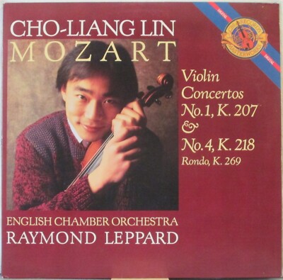 MOZART Violin Concertos Nos. 1 & 4 / Rondo K. 269 LP Cho-Liang Lin; ECO Leppard 