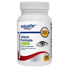 Equate Vision Formula with Lutein Tablets Dietary Supplement, 120 Count