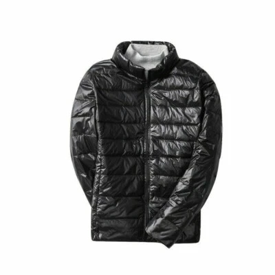 Femme Veste Matelassé Doudoune Brillant Chaud Hiver Rembourré Haut Extérieur - Photo 1/4