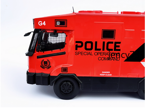 1:24 Alloy diecast car model Singapore Mercedes Benz riot car police car - Picture 5 of 5