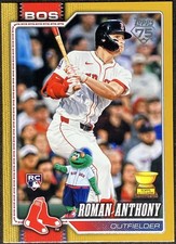 2026 Topps Baseball Celebration Roman Anthony & Wally 189 SSP Gold /50 Mascot RC