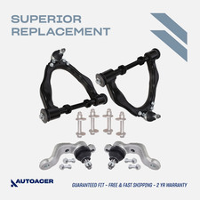 Autoacer - 6pc Front Control Arms Ball Joints Camber Bolts For Tacoma 2wd 95-