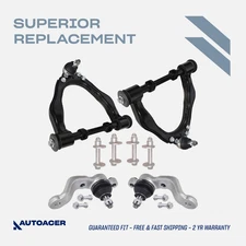 AUTOACER - 6pc Front Control Arms, Ball Joints & Camber Bolts for Tacoma 2WD 95-