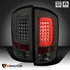 Smoke Fits 2002-2006 Dodge Ram 1500 2500 3500 LED Tail Lights Brake Lamps L+R