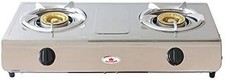 Double Wok 2 Burner Cooker Stove Natural Gas HoseRegulator 15.8 MJ Flame Failure