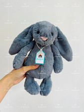Jellycat Bashful Dusky Blue Bunny Medium BNWT