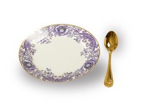 Rosenthal X Versace " Versace Le Grand Divertissement" 4 Plates and 4 Spoons Set