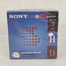 Vintage Sony HD 3.5 Floppy Disks Mac Formatte...