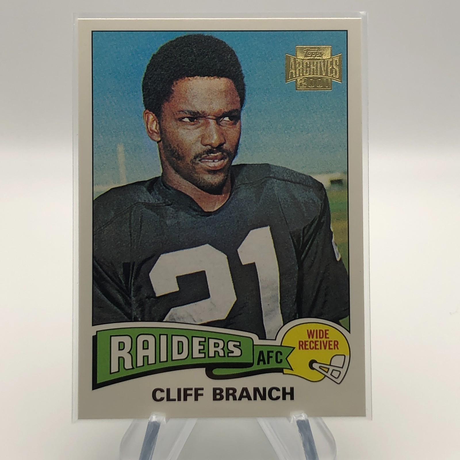 2001 Topps Archives Cliff Branch #17 Reprint 1975 Topps #524 NFL HOF WR