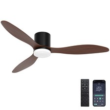 52" Modern Ceiling Fan with Light,Quiet DC Motor,Remote/App Control for Bedroom
