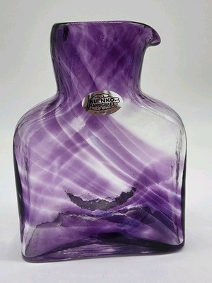Blenko Special Edition Devotion 384M Water Bottle, Side Heart #2