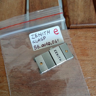 Zenith Museum, Schließe 12 mm R. 58.0010.061 St.Stahl/Gold Dame, Vintage GEBRAUCHT