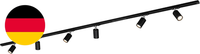Briloner - Schienensystem Rail Komplettset, 6X GU10 Spots Schwenkbar, Einspeisun