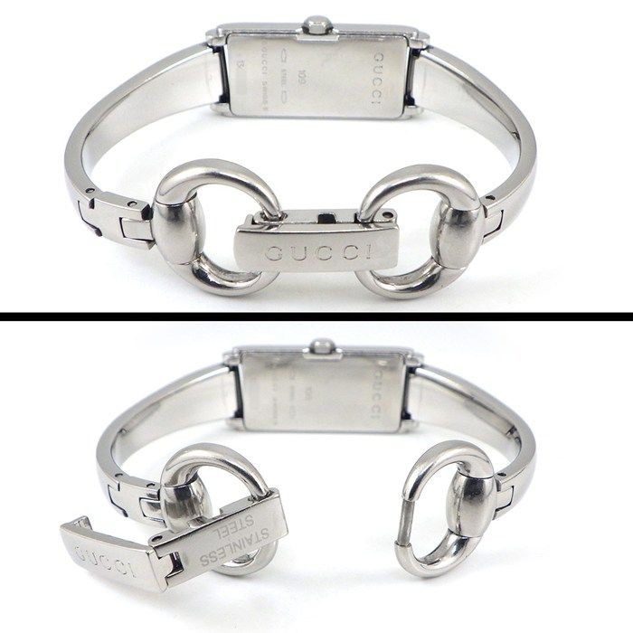 Gucci 109 Rectangular Bangle Watch Womens Quartz … - image 3