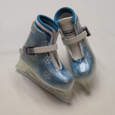 Bauer, Lil Angel, Youth Girls Ice Skates, Size 8/9, Adjustable Buckle Blue