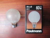Paulmann Globe G80 Eiskristall Klar 132.60 Weiß E27 60W GlüHbirne ∅80Mm Dimmbar