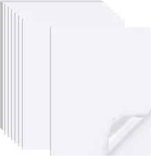 Printable Sticker Paper for Inkjet Printer, 40 Sheets 8.5" X11'' Matte Sticker P