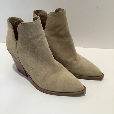 Gianni Bini Huttsen Suede Leather Snip Toe Slip On Booties Women s Size 6M, Exc
