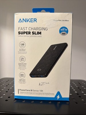 Anker PowerCore III 10K Sense 20W Portable Charger Battery Power Bank New Sealed