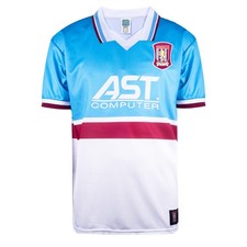 Image of Aston Villa 1998 Away Retro Football Shirt 100% POLYESTER Men's