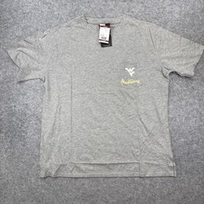 New West Virginia Mountaineers Football Mens Size XL Gray Pocket Shirt $36