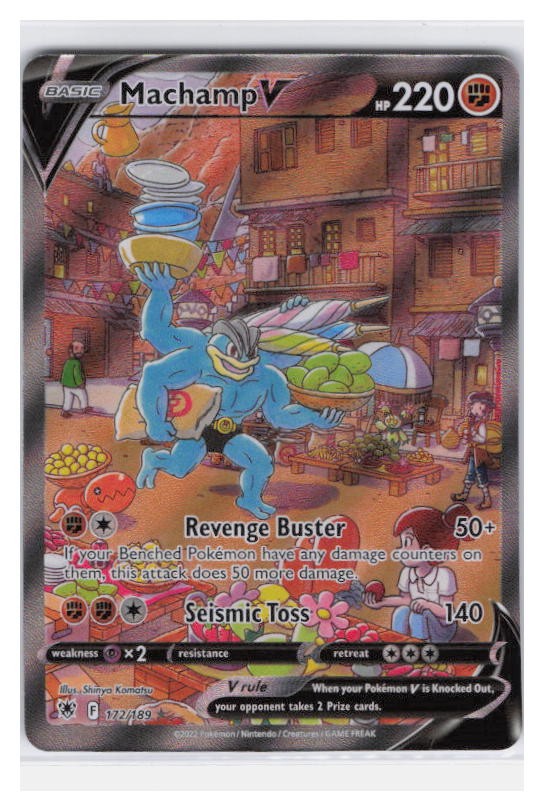 Machamp V (Alternate Full Art) Holo Ultra Rare SWSH10: Astral Radiance 172/189 N