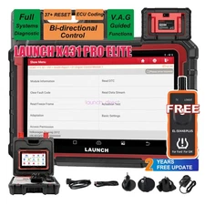 2025LAUNCH X431 Pro Elite V+ PRO5 OBD2 Scanner Car Diagnostic Scanner Key Coding