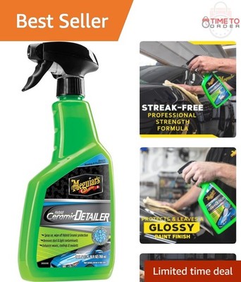 Hybrid Ceramic Detailer 768ml Spray Enhances Waxes Coatings Sealants Water Be...