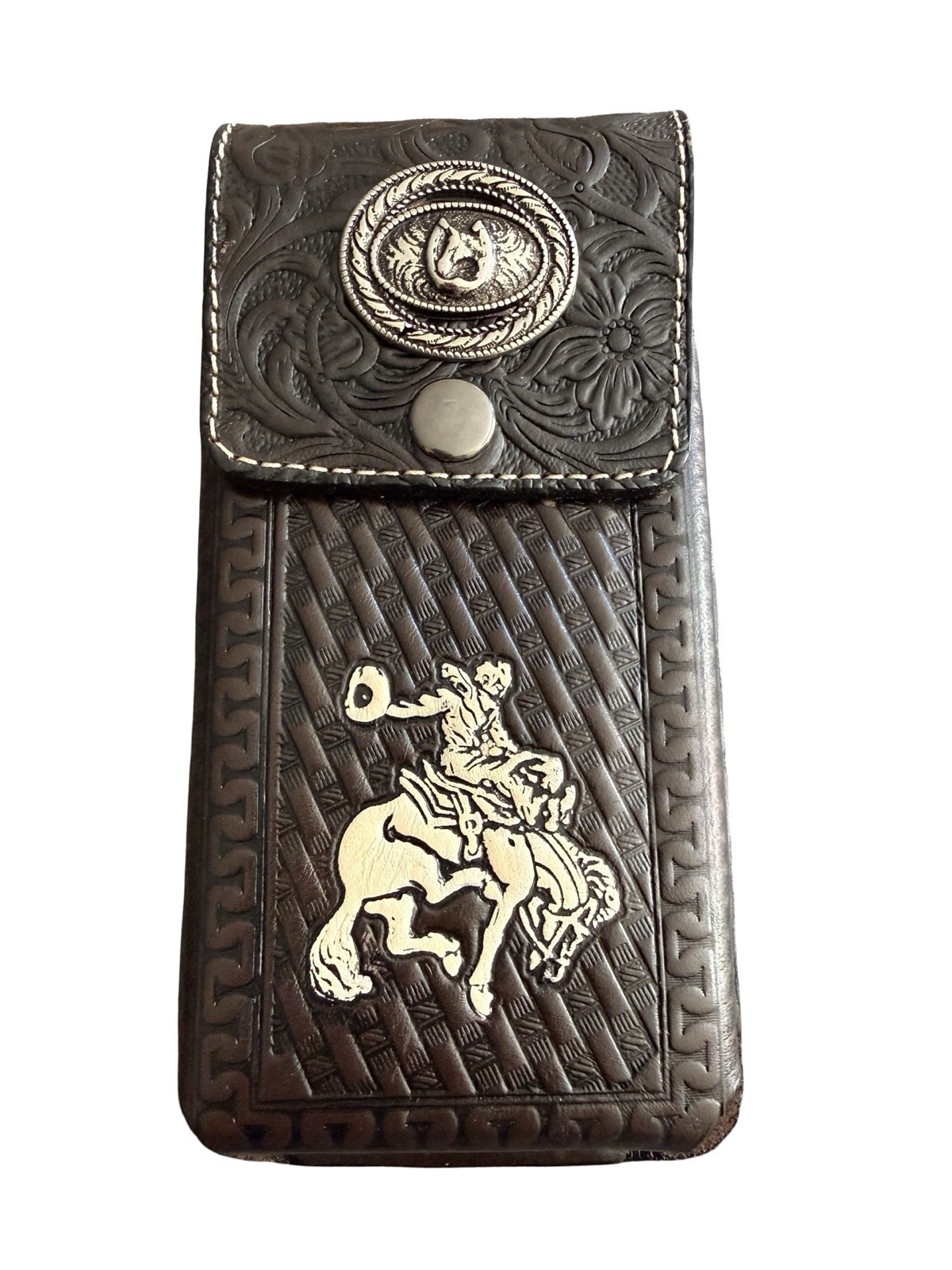 Western Style Leather Phone Holster Funda Celular Vaquero de Piel Funda Telefono