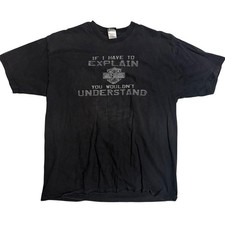 Harley Davidson St Augustine FL Alligator Graphic T-Shirt Mens XL Black USA Made