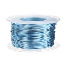 18 Gauge Aluminum Craft Wire 1.0mm 98.5ft Bendable Metal Wire Steel Blue