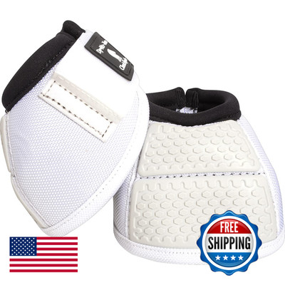 Classic Equine Flexion No-Turn Bell Boots M White Cfn100