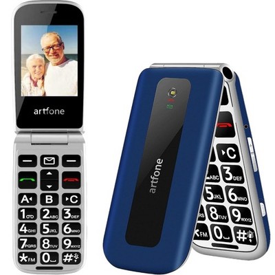 artfone F20 Seniorenhandy Klapphandy 2G Dual SIM Großtasten