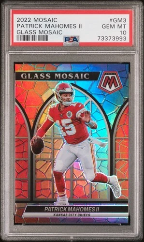 Patrick Mahomes Ii PSA10 2022 Panini Mosaic Glass Mosaic Glass Mosaic #GM3