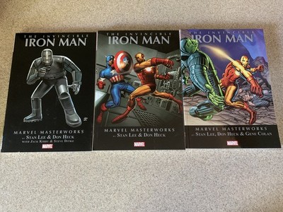 Marvel Masterworks: The Invincible Iron Man vol. 1 2 3 TPB Lot Stan Lee Don Heck