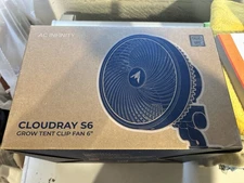 AC Infinity Cloudray S6 6 in Grow Tent Circulator Clip Fan - Black (ACCCS6)