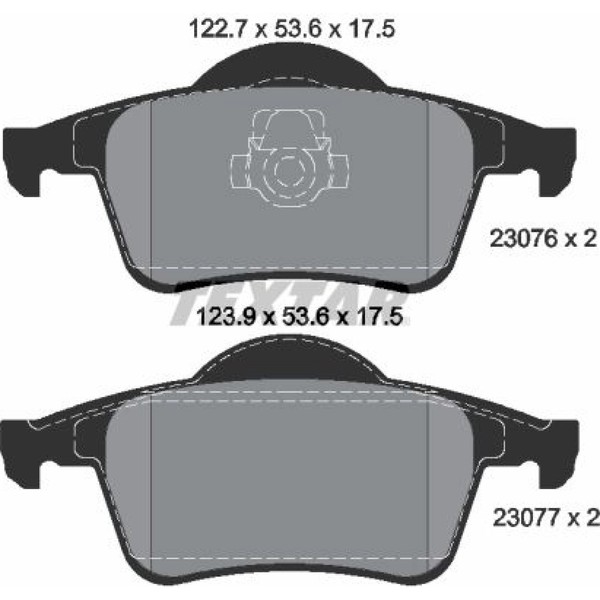 Textar 2307602 Bremsbelagsatz FüR Volvo V70 S60 S80 XC70 184 295 285 384-image