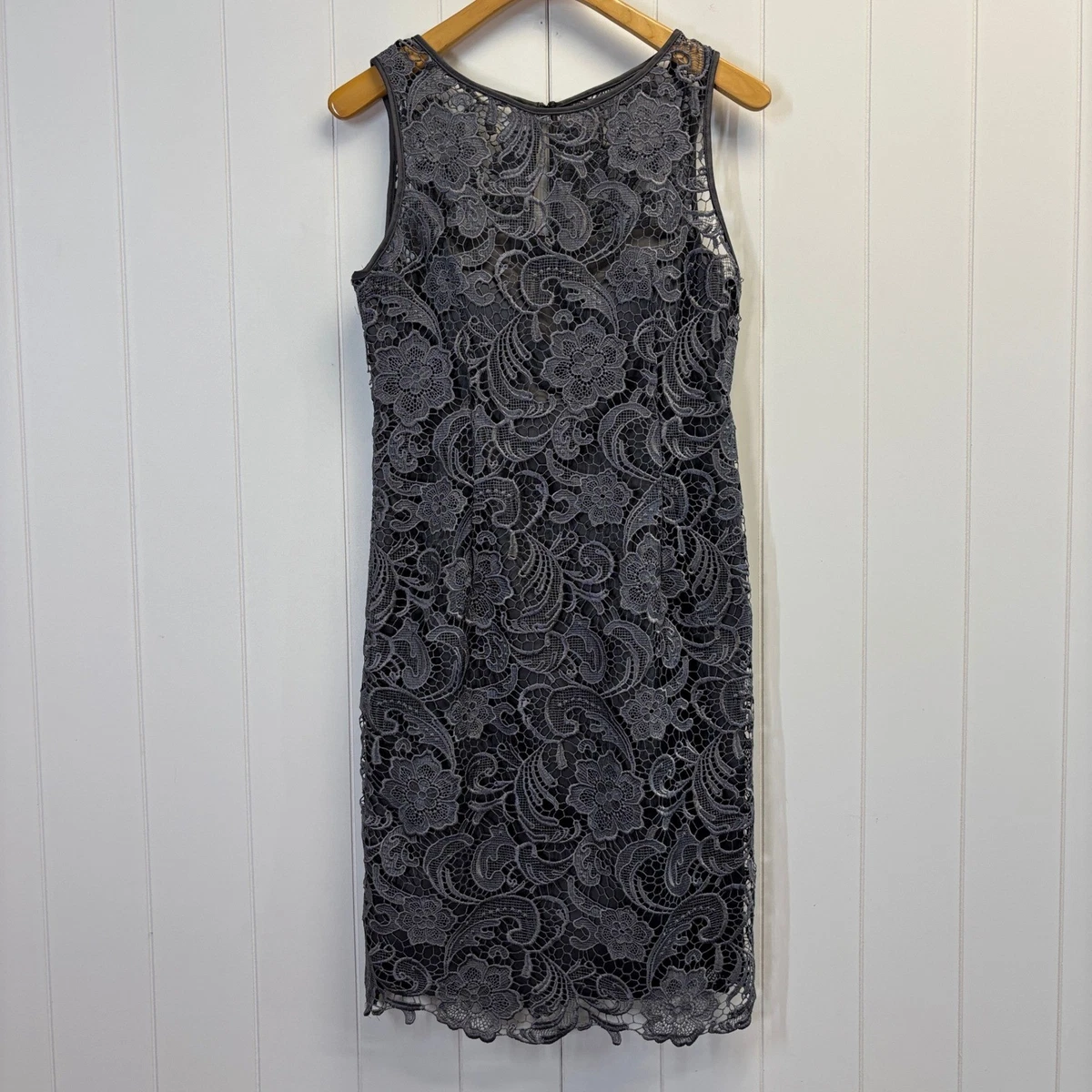 adrianna papell boat neck sleeveless fit and flare taffeta dress Adrianna Papell Women's Sleeveless Tea-Length Dress - Black main image 1
